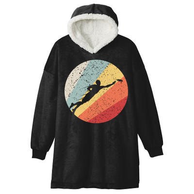 Vintage Ultimate Frisbee Gift For Frisbee Players Hooded Wearable Blanket