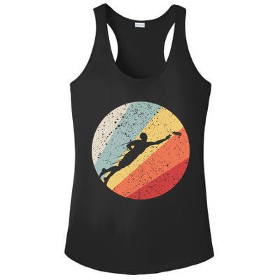 Vintage Ultimate Frisbee Gift For Frisbee Players Ladies PosiCharge Competitor Racerback Tank