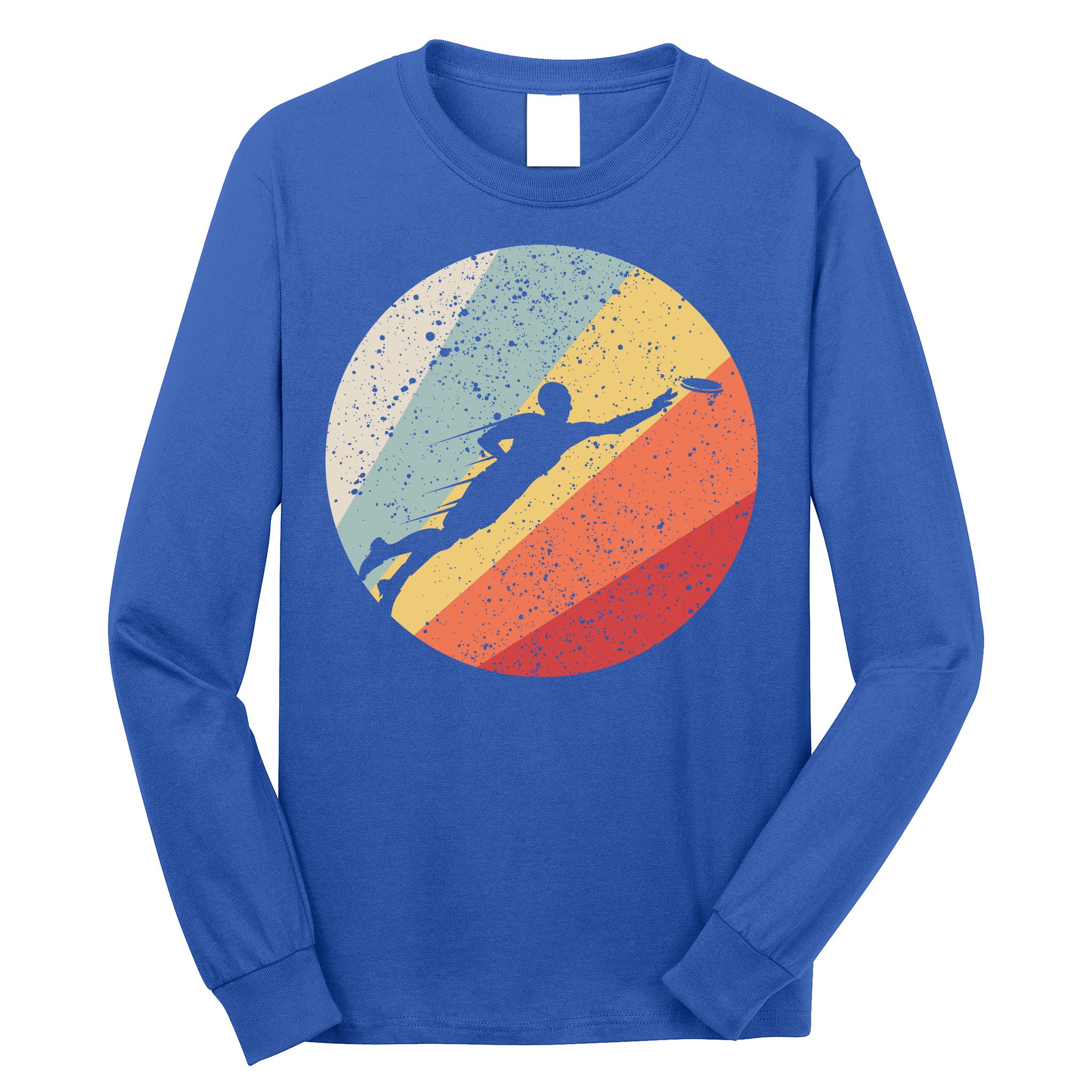 Vintage Ultimate Frisbee Gift For Frisbee Players Long Sleeve Shirt