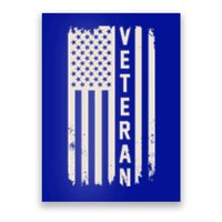 Veteran Us Flag Armed Forces Military Retired Retro Gift Poster