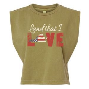 Virginia Usa Flag Land That I Love Patriotic Gift Garment-Dyed Women's Muscle Tee