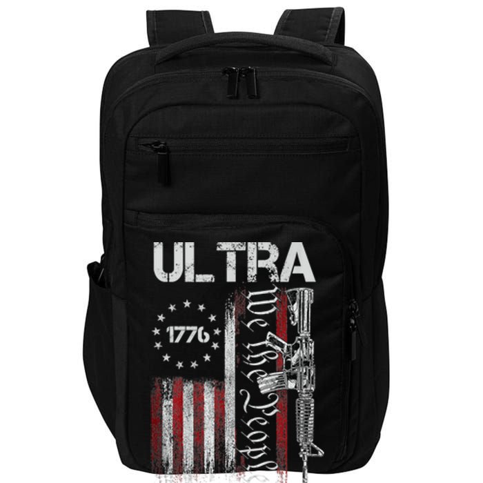 Vintage Usa Flag Ultra Maga Gun Usa Impact Tech Backpack