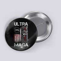 Vintage Usa Flag Ultra Maga Gun Usa Button