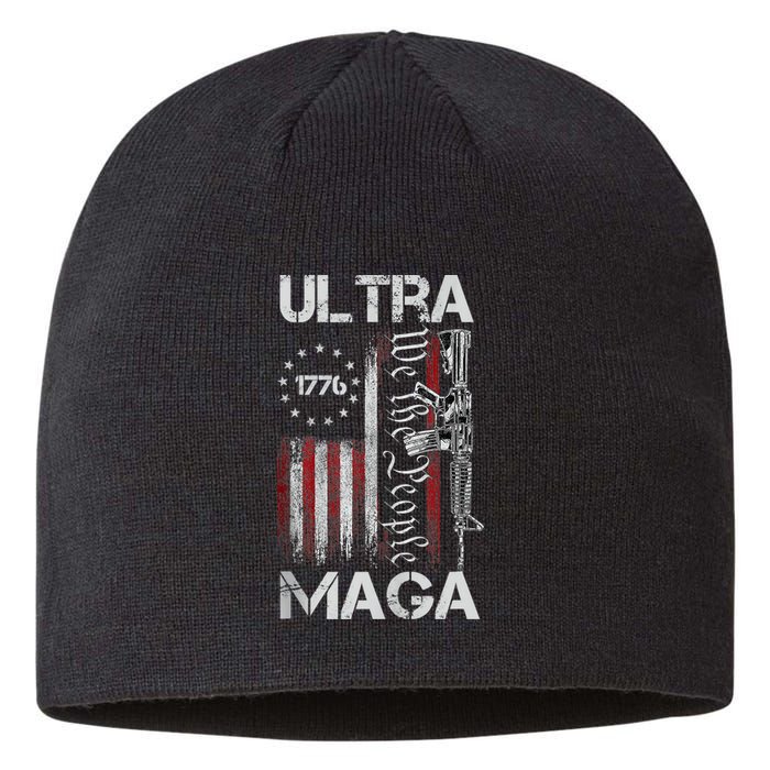 Vintage Usa Flag Ultra Maga Gun Usa Sustainable Beanie