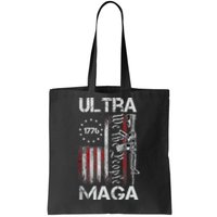 Vintage Usa Flag Ultra Maga Gun Usa Tote Bag