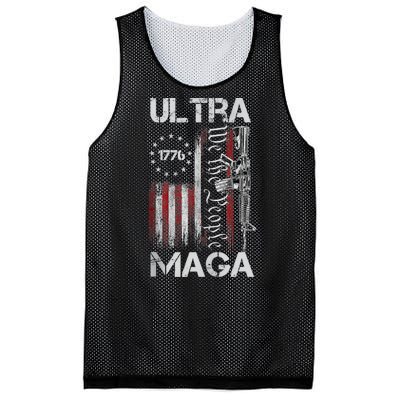 Vintage Usa Flag Ultra Maga Gun Usa Mesh Reversible Basketball Jersey Tank