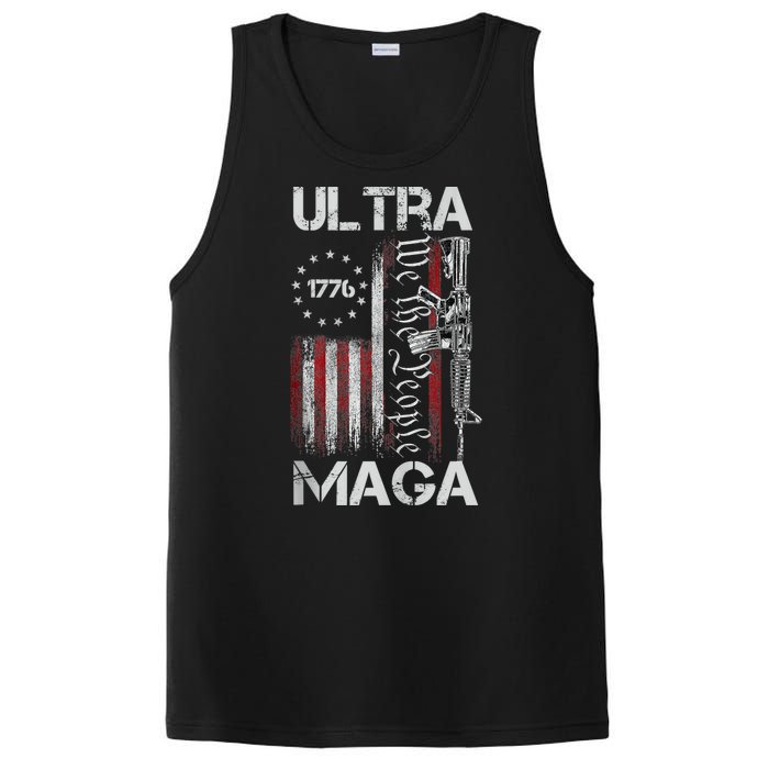 Vintage Usa Flag Ultra Maga Gun Usa PosiCharge Competitor Tank