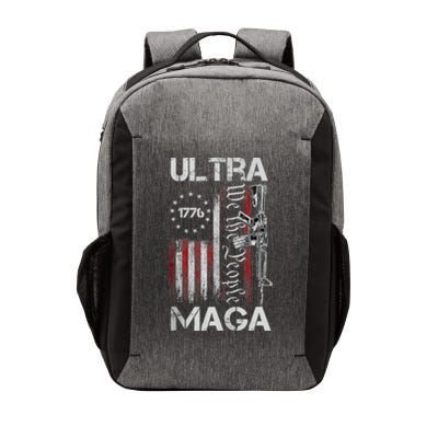 Vintage Usa Flag Ultra Maga Gun Usa Vector Backpack