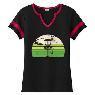 Vintage Ultimate Frisbee Disc Golf Ladies Halftime Notch Neck Tee