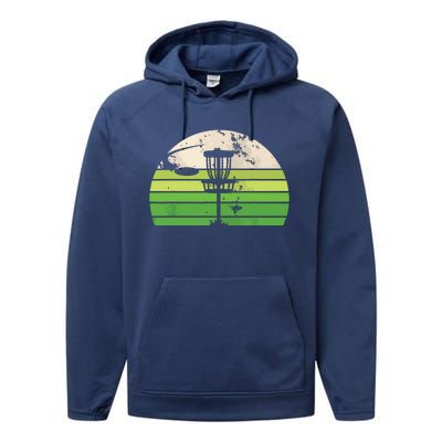 Vintage Ultimate Frisbee Disc Golf Performance Fleece Hoodie