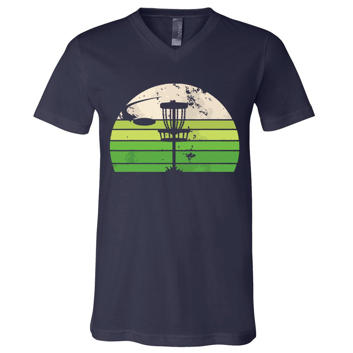Vintage Ultimate Frisbee Disc Golf V-Neck T-Shirt