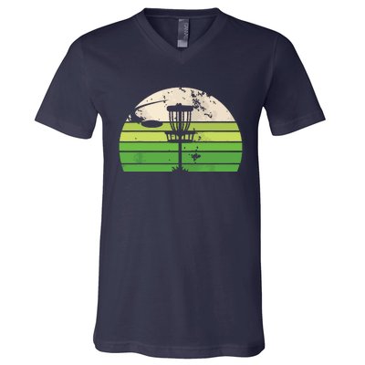 Vintage Ultimate Frisbee Disc Golf V-Neck T-Shirt