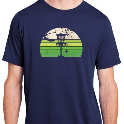 Vintage Ultimate Frisbee Disc Golf Adult ChromaSoft Performance T-Shirt