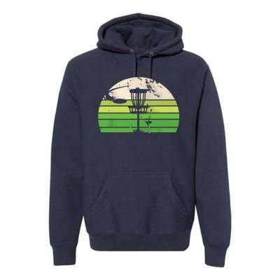 Vintage Ultimate Frisbee Disc Golf Premium Hoodie