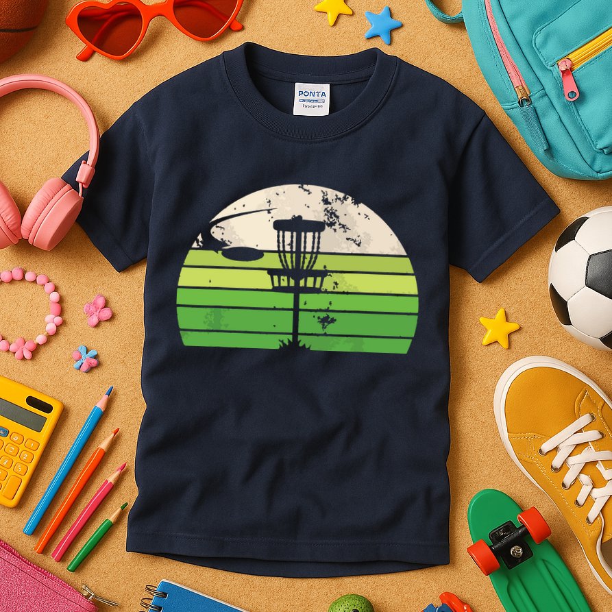 Vintage Ultimate Frisbee Disc Golf Kids T-Shirt