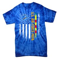 Vintage Usa Flag Proud Us Air Force Vietnam Veteran Papa Meaningful Gift Tie-Dye T-Shirt