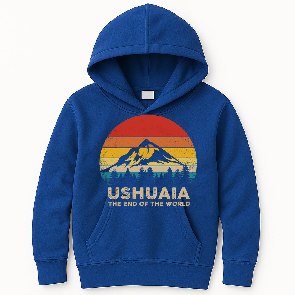 Vintage Ushuaia Great Gift Argentina Souvenir Great Gift Kids Hoodie