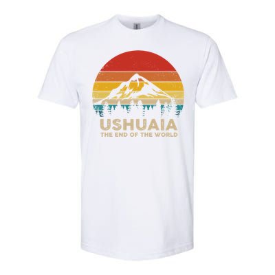 Vintage Ushuaia Great Gift Argentina Souvenir Great Gift Softstyle CVC T-Shirt