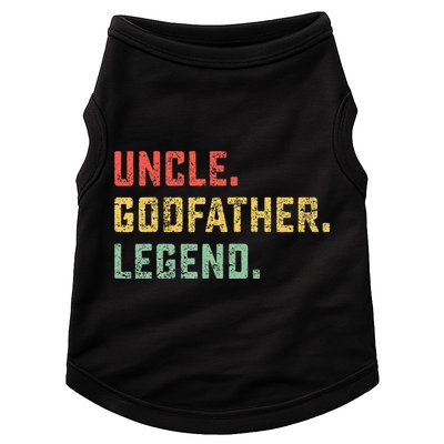 Vintage Uncle Godfather Legend Gift Favorite Best Uncle Ever Doggie Tank