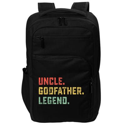 Vintage Uncle Godfather Legend Gift Favorite Best Uncle Ever Impact Tech Backpack