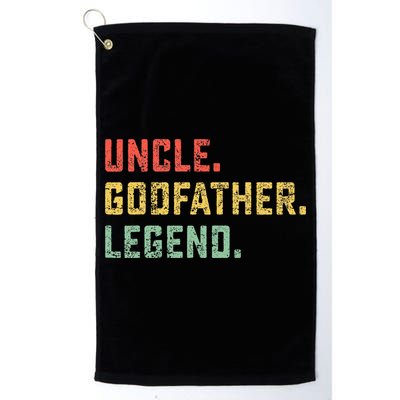 Vintage Uncle Godfather Legend Gift Favorite Best Uncle Ever Golf Towel