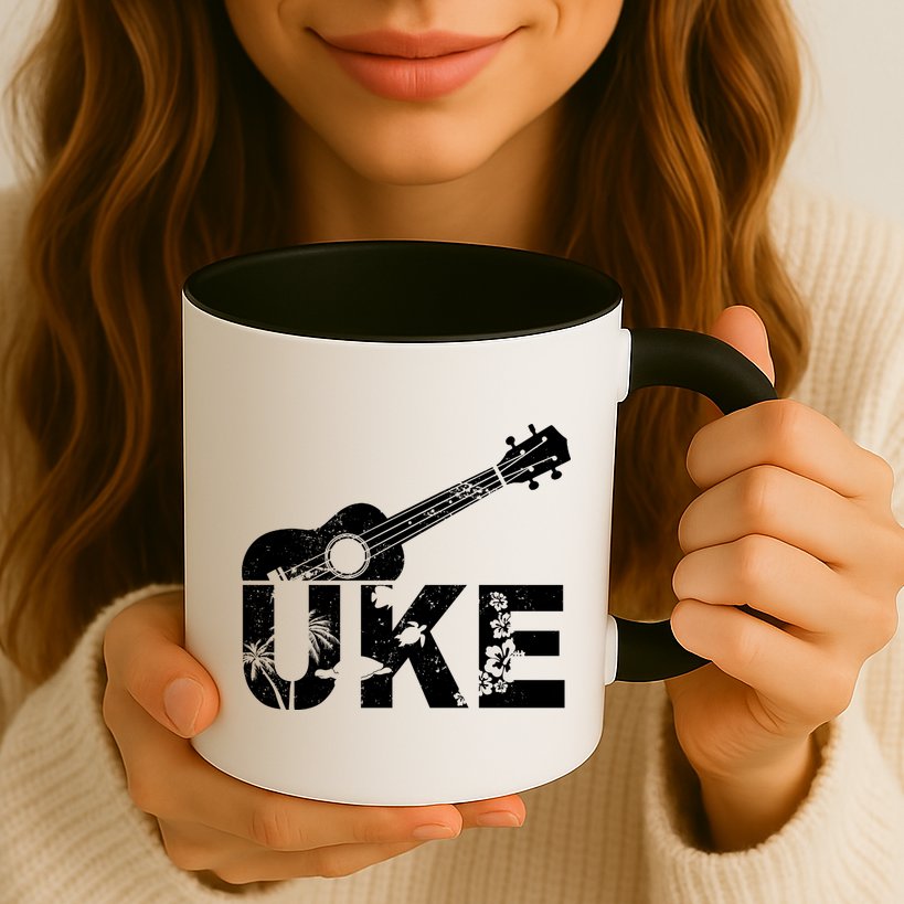 Vintage Uke Hawaiian Ukulele Mug