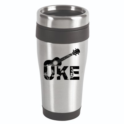 Vintage Uke Hawaiian Ukulele 16oz Travel Tumbler
