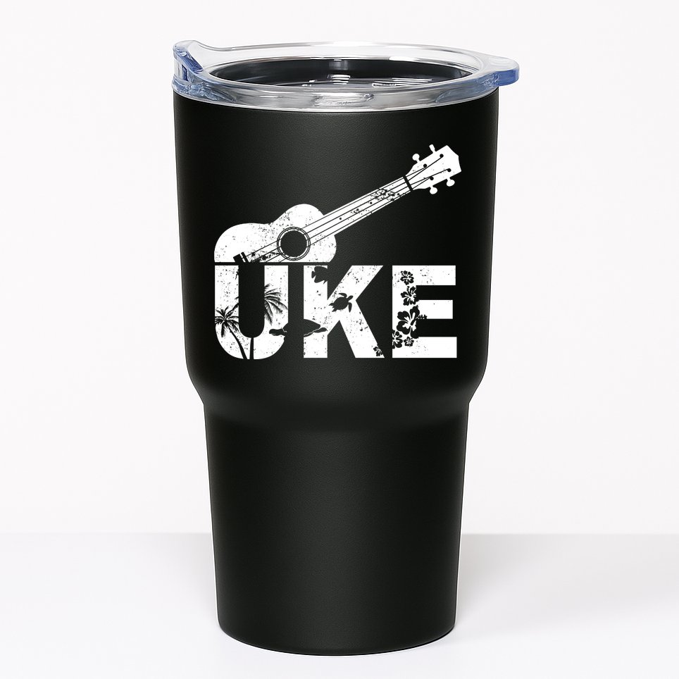 Vintage Uke Hawaiian Ukulele Tumbler