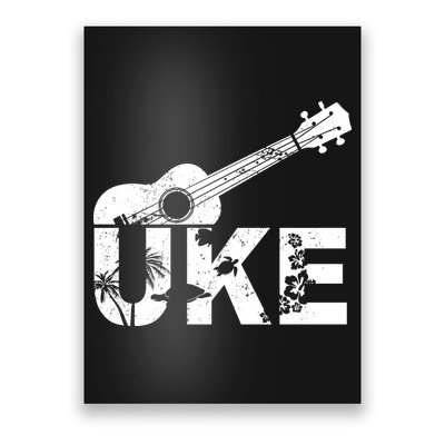 Vintage Uke Hawaiian Ukulele Poster