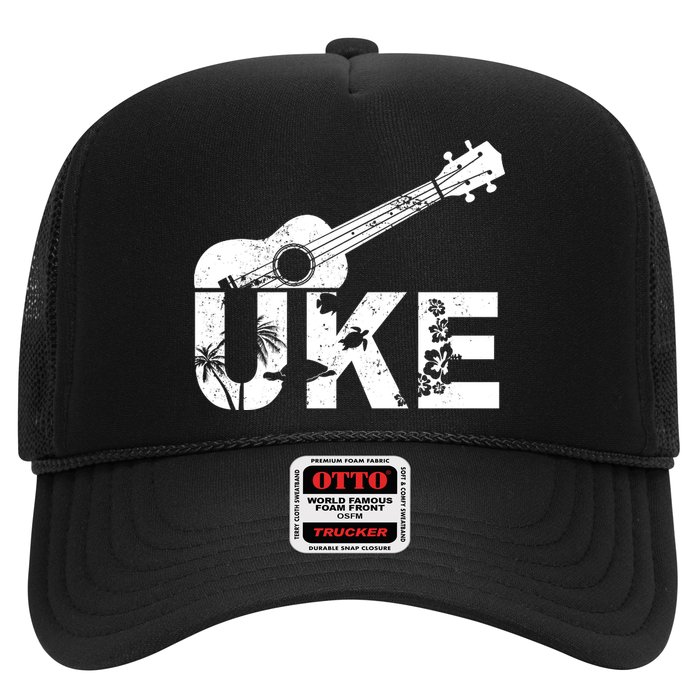 Vintage Uke Hawaiian Ukulele Trucker Hat