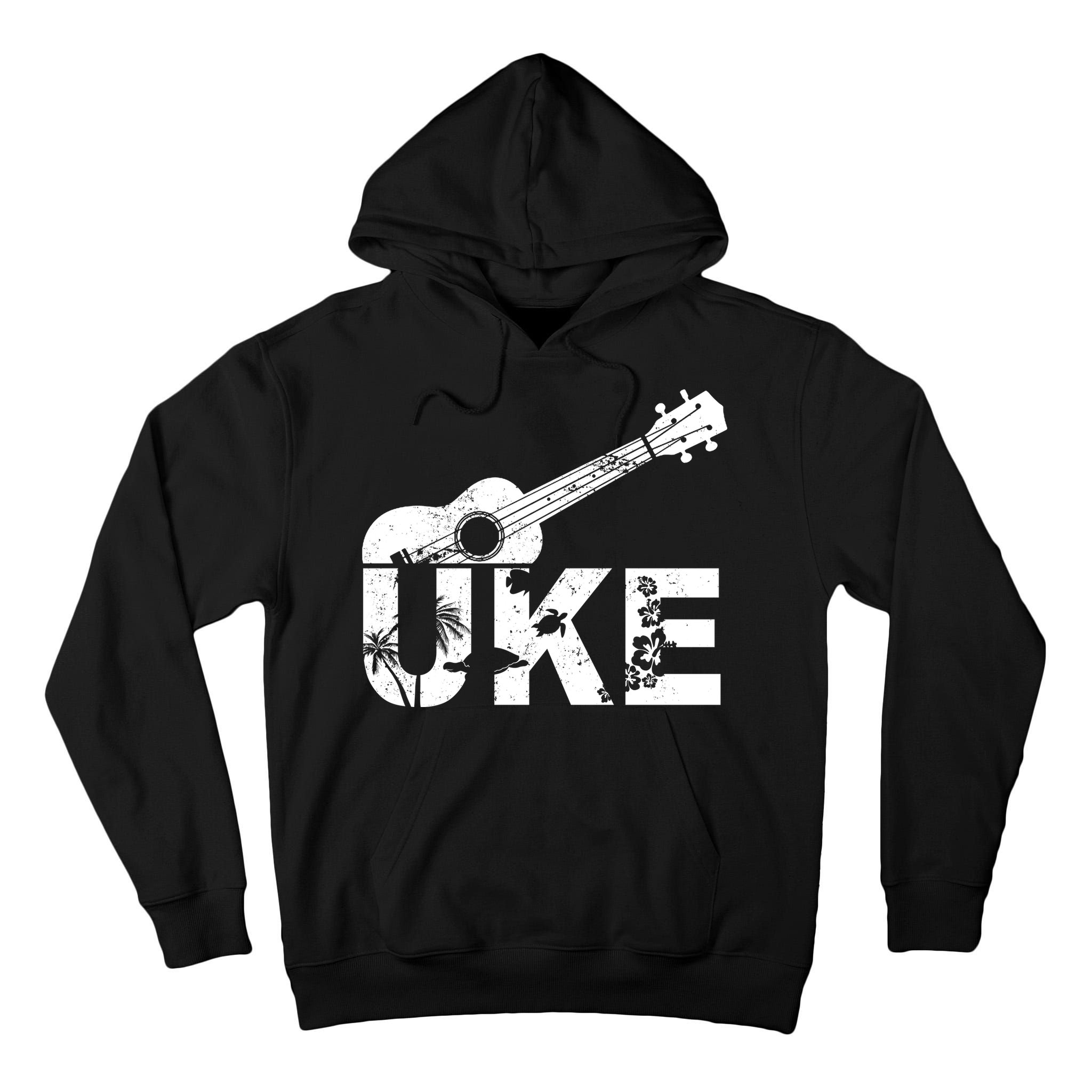 Vintage Uke Hawaiian Ukulele Tall Hoodie