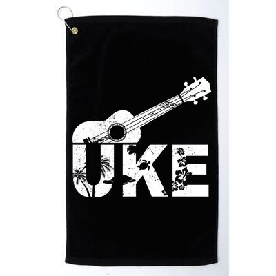 Vintage Uke Hawaiian Ukulele Golf Towel
