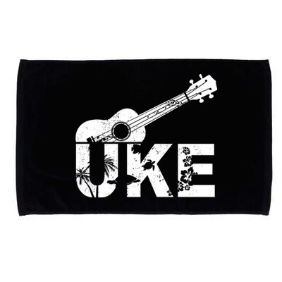 Vintage Uke Hawaiian Ukulele Microfiber Hand Towel