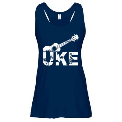 Vintage Uke Hawaiian Ukulele Ladies Essential Flowy Tank