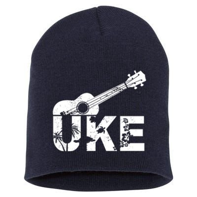 Vintage Uke Hawaiian Ukulele Short Acrylic Beanie