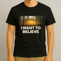 Vintage Ufo I Want To Believe T-Shirt