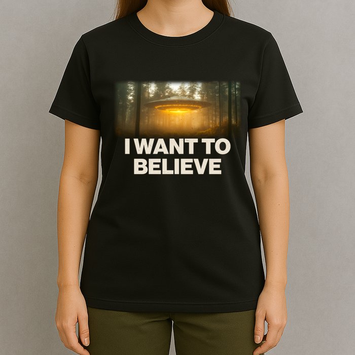 Vintage Ufo I Want To Believe T-Shirt