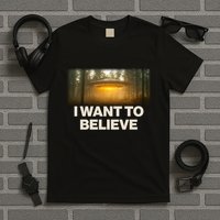 Vintage Ufo I Want To Believe T-Shirt
