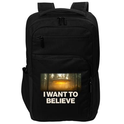 Vintage Ufo I Want To Believe Impact Tech Backpack