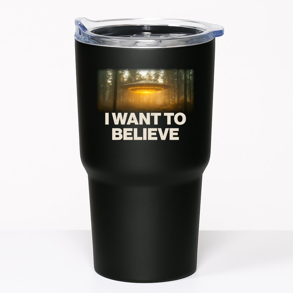 Vintage Ufo I Want To Believe Tumbler