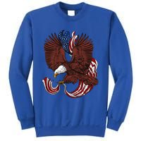 Vintage Usa Independence Day Eagle Us Flag Gift Sweatshirt