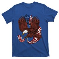 Vintage Usa Independence Day Eagle Us Flag Gift T-Shirt