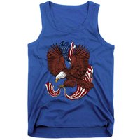 Vintage Usa Independence Day Eagle Us Flag Gift Tank Top