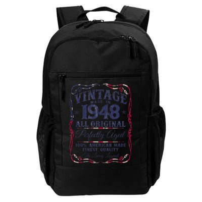 Vintage USA Legends Born In 1948 Classic Birthday Daily Commute Backpack