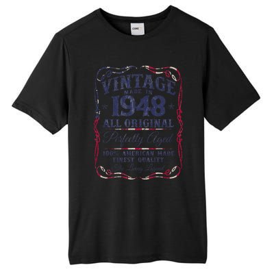 Vintage USA Legends Born In 1948 Classic Birthday Tall Fusion ChromaSoft Performance T-Shirt