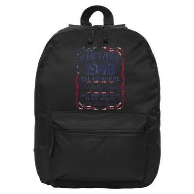 Vintage USA Legends Born In 1948 Classic Birthday 16 in Basic Backpack