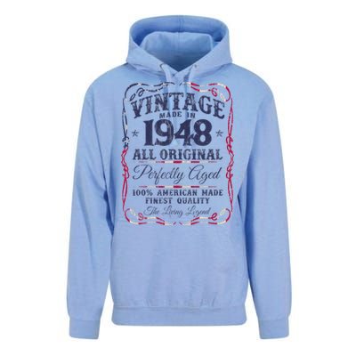 Vintage USA Legends Born In 1948 Classic Birthday Unisex Surf Hoodie