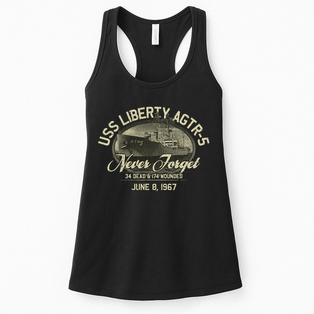 Vintage Uss Liberty Agtr5 1967 Military Gift Ship Womens Tank Top