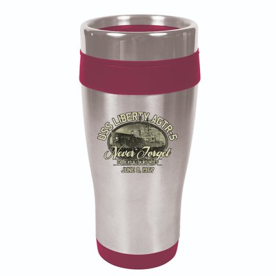 Vintage Uss Liberty Agtr5 1967 Military Gift Ship 16oz Travel Tumbler