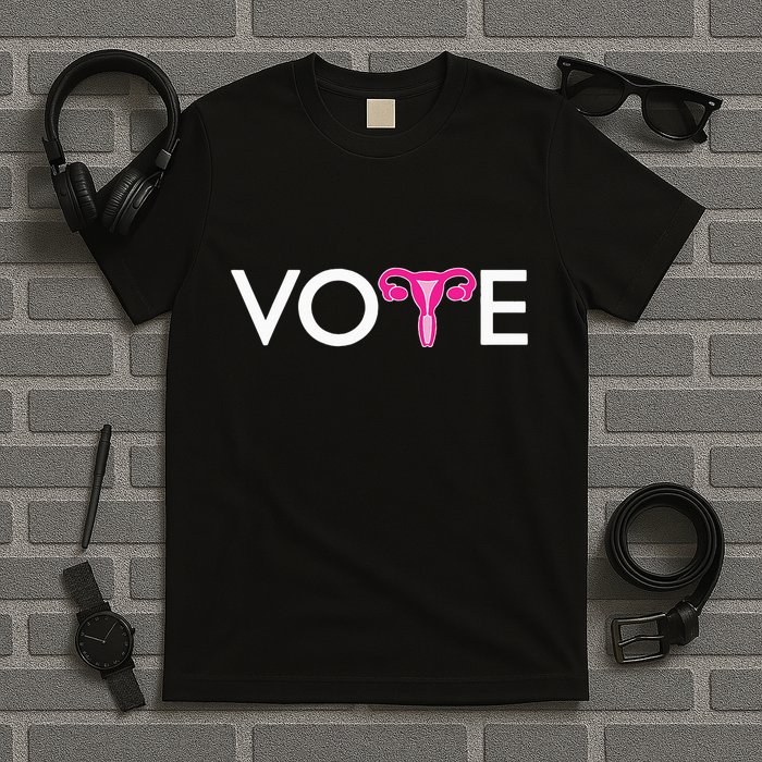 Vote Uterus Mind Your Own Uterus Stars Stripes Equal Rights T-Shirt